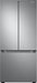 Samsung - 22 cu. ft. 3-Door French Door Smart Refrigerator with All-Around Cooling - Stainless Steel