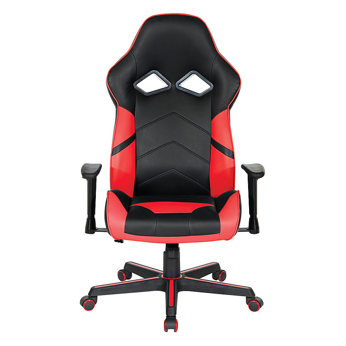 OSP Home Furnishings - Vapor Gaming Chair - Red/Black