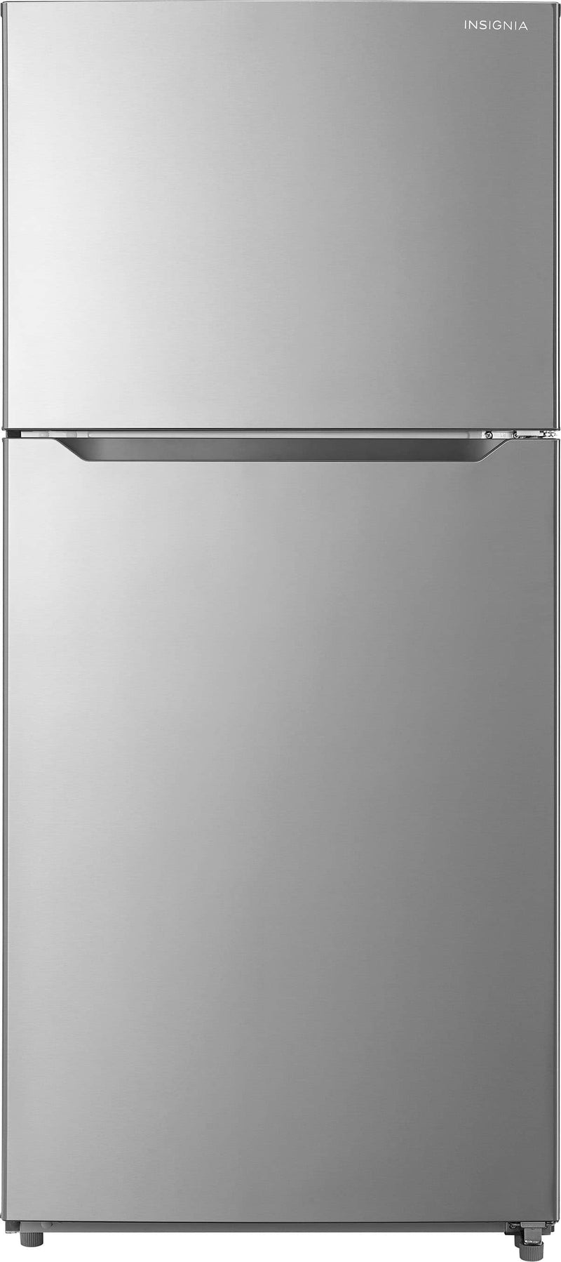 Insignia - 30 in. Wide 18 Cu. Ft. Top-Freezer Refrigerator with ENERGY STAR Certification - Stainless Steel