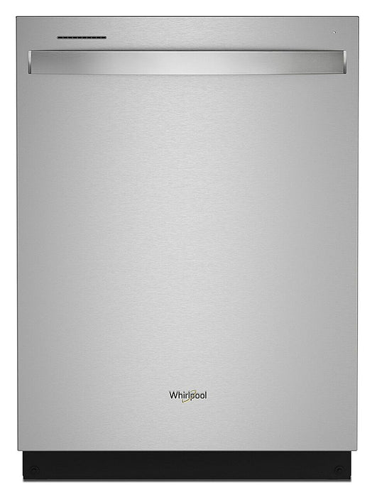 Whirlpool - 24" Top Control Built-In Dishwasher Stainless Steel Tub with 3rd Rack and 47 dBA - Stainless Steel