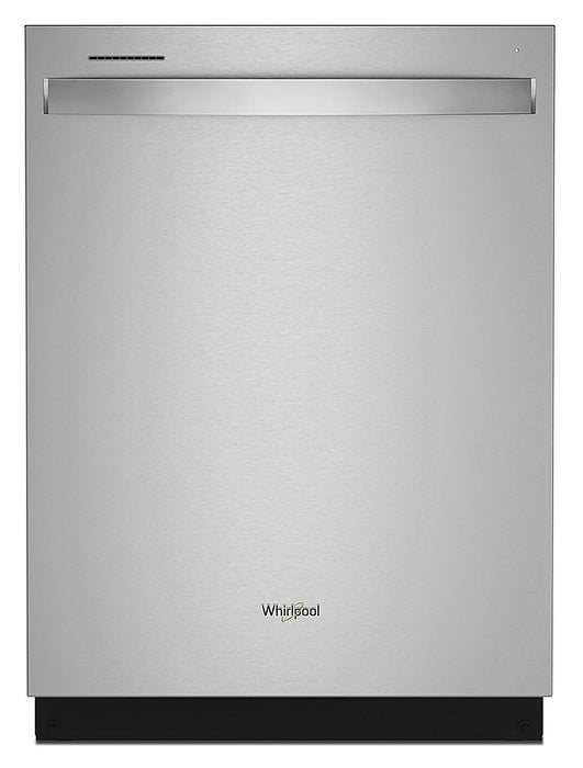 Whirlpool - 24" Top Control Built-In Stainless Steel Tub Dishwasher with 3rd Rack Large Capacity 47 dBA - Stainless Steel