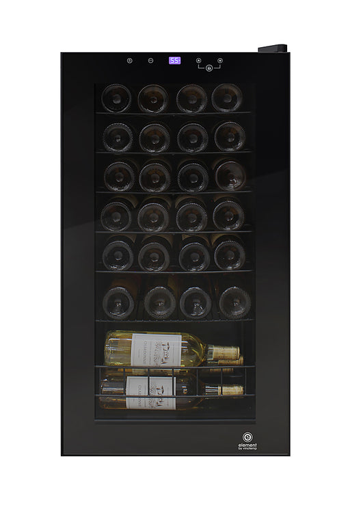 Vinotemp - 28-Bottle Wine Cooler with Touch Screen - Black