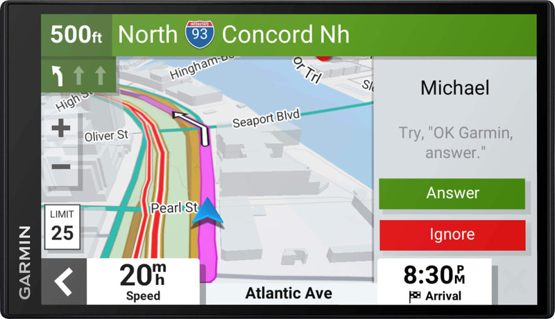 Garmin - DriveSmart 76 7" GPS with Built-In Bluetooth Map Updates and Traffic Updates - Black