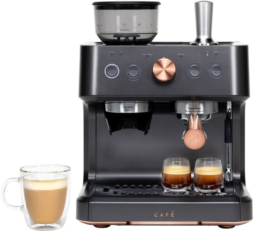 Caf - Bellissimo Semi-Automatic Espresso Machine with 15 bars of pressure Milk Frother and Built-In Wi-Fi - Matte Black