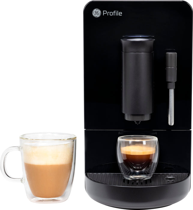 GE Profile - Automatic Espresso Machine with 20 bars of pressure Milk Frother and Built-In Wi-Fi - Black