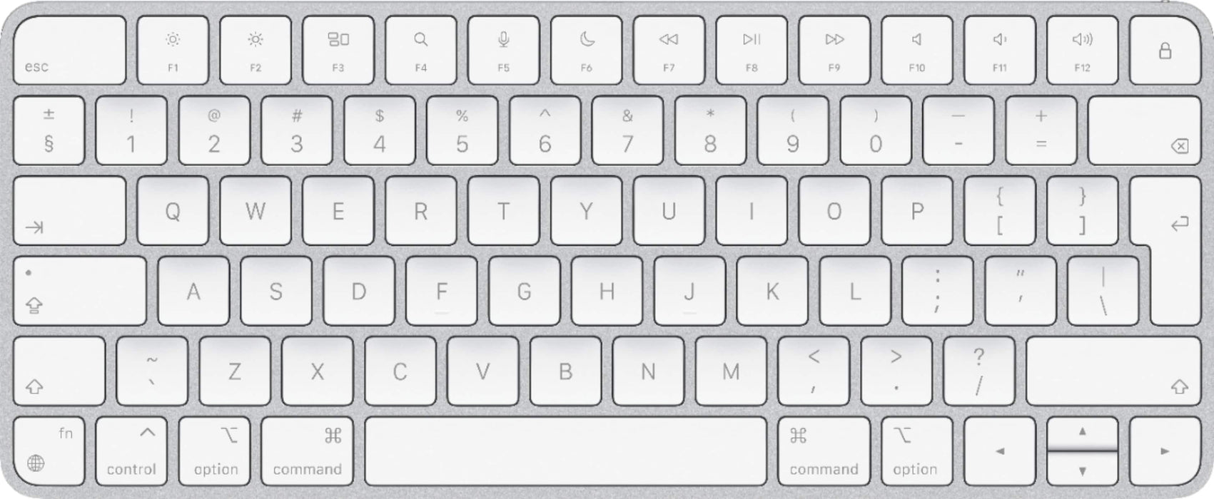 Apple - Magic Keyboard (Lightning Port) - Silver/White