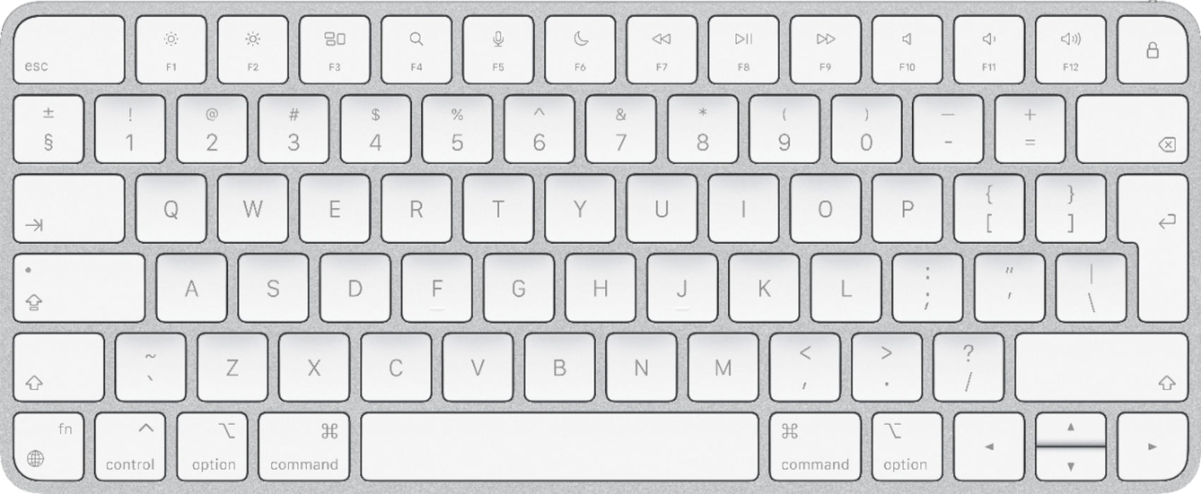 Apple - Magic Keyboard - Silver/White