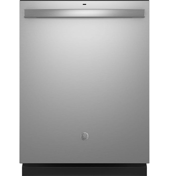 GE - 25" Top Control Built-In Plastic Tub Dishwasher with 3rd Rack Sanitize Cycle and 50 dBA - Stainless Steel