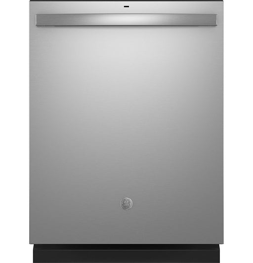 GE - Top Control Built In Dishwasher with Sanitize Cycle and Dry Boost 50 dBA - Stainless Steel