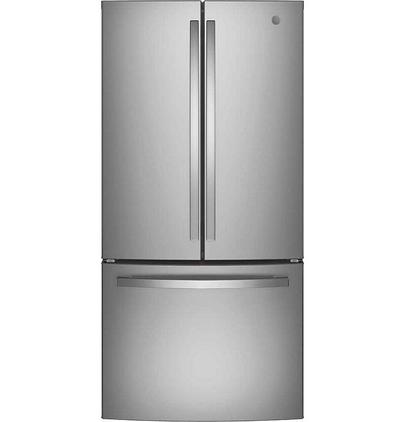 GE - 24.7 Cu. Ft. French Door Refrigerator with Internal Water Dispenser - Stainless Steel