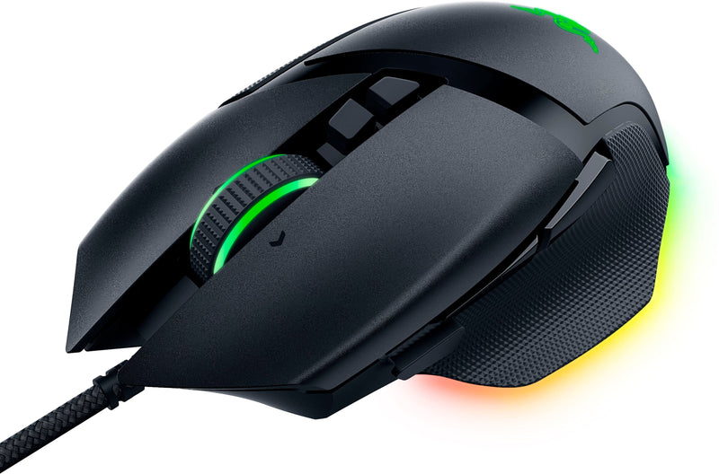 Razer - Basilisk V3 Wired Optical Gaming Mouse with Chroma RBG Lighting - Wired - Black