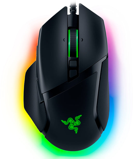 Razer - Basilisk V3 Wired Optical Gaming Mouse with Chroma RBG Lighting - Black