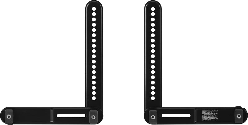 Best Buy essentials - Rear Soundbar Wall Mount for Most 15 lb. Soundbars - Black