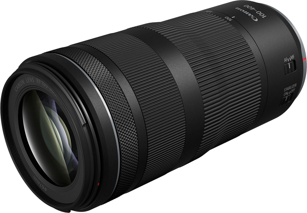 Canon - RF100-400mm F5.6-I IS USM Telephoto Zoom Lens for EOS R-Series Cameras - Black