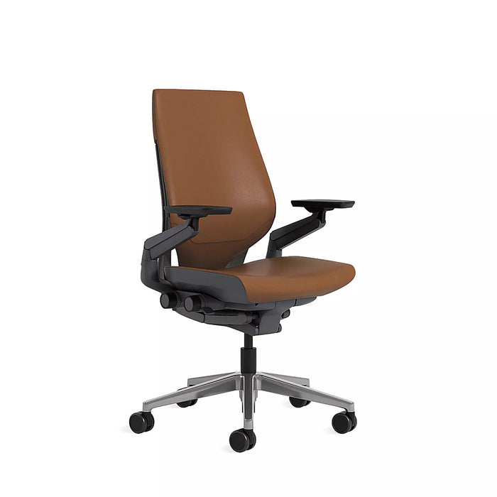 Steelcase - Gesture Wrapped Back Office/Gaming Chair with Headrest - Saddle