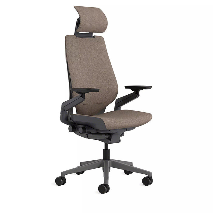 Steelcase - Gesture Wrapped Back Office/Gaming Chair with Headrest - Truffle