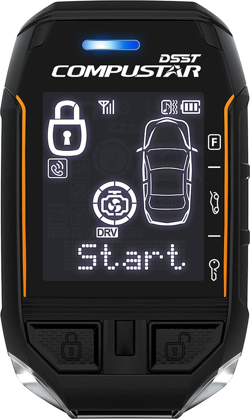 Compustar - 2-Way LCD Upgrade Kit for Remote Start System with LTE Module - Black