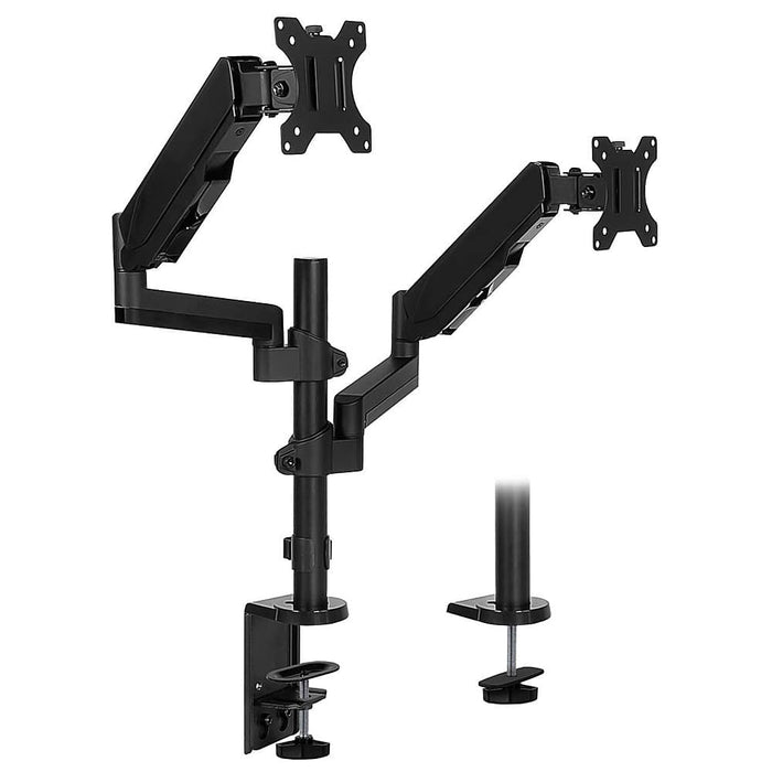 Mount-It - Dual Monitor Desk Mount - Black