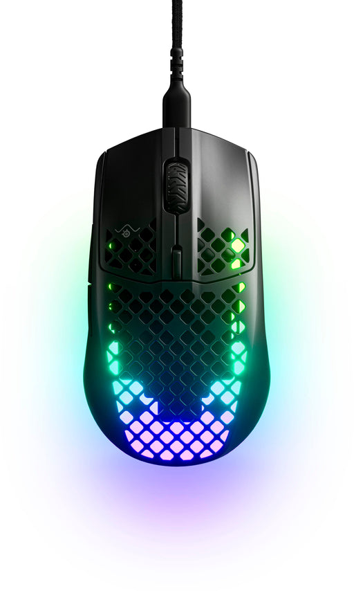 SteelSeries - Aerox 3 Super Light Honeycomb Wired RGB Optical Gaming Mouse - Onyx