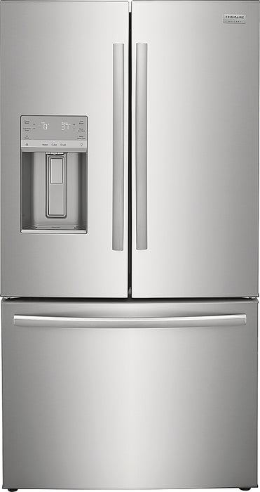 Frigidaire - Gallery 22.6 Cu. Ft. Counter-Depth French Door Refrigerator - Stainless Steel