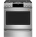 Caf - 5.6 Cu. Ft. Slide-In Gas Convection Range Customizable - Stainless Steel