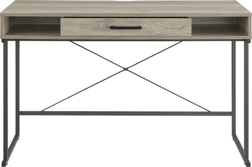 Insignia - Computer Desk with Drawer  47" Wide - Dark Oak
