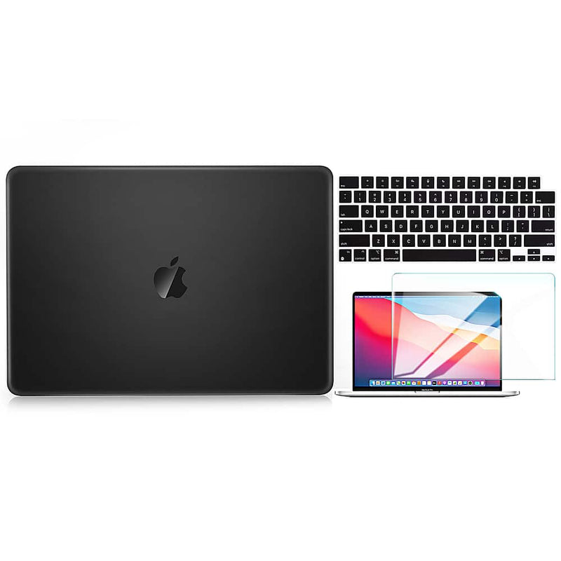 Techprotectus - MacBook Pro 14 with M4/M3/M2/M1 Pro/MAX case 21-2024 with Touch ID (Model A3112/A3185/A3401A2918 A2992 A2779 A2442) - Black