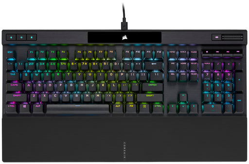 CORSAIR - K70 RGB PRO Full-size Wired Mechanical Cherry MX Speed Linear Switch Gaming Keyboard with PBT Double-Shot Keycaps - Black