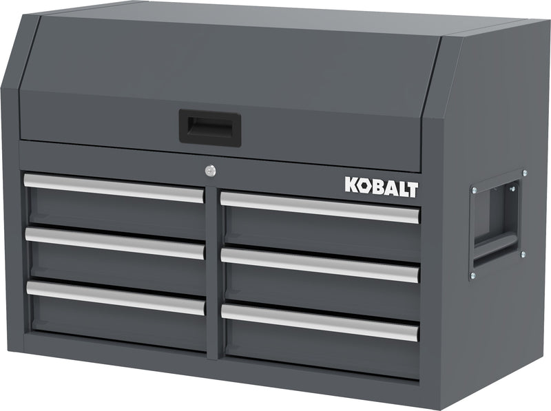 Kobalt 36-in W x 18-in H x 24.8-in D 6 -Drawer Steel Tool Chest ( Gray )