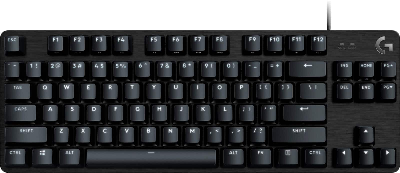 Logitech - G413 TKL SE Tenkeyless Wired Mechanical Tactile Switch Gaming Keyboard for Windows/Mac with Backlit Keys - Black