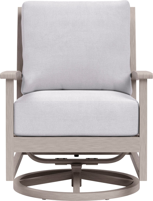 Yardbird - Eden Outdoor Swivel Rocking Chair - Silver