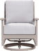 Yardbird - Eden Outdoor Swivel Rocking Chair - Silver