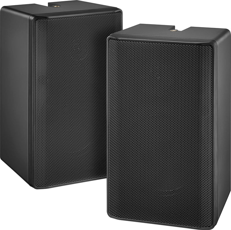 Insignia - 2-Way Indoor/Outdoor Speakers (Pair) - Black