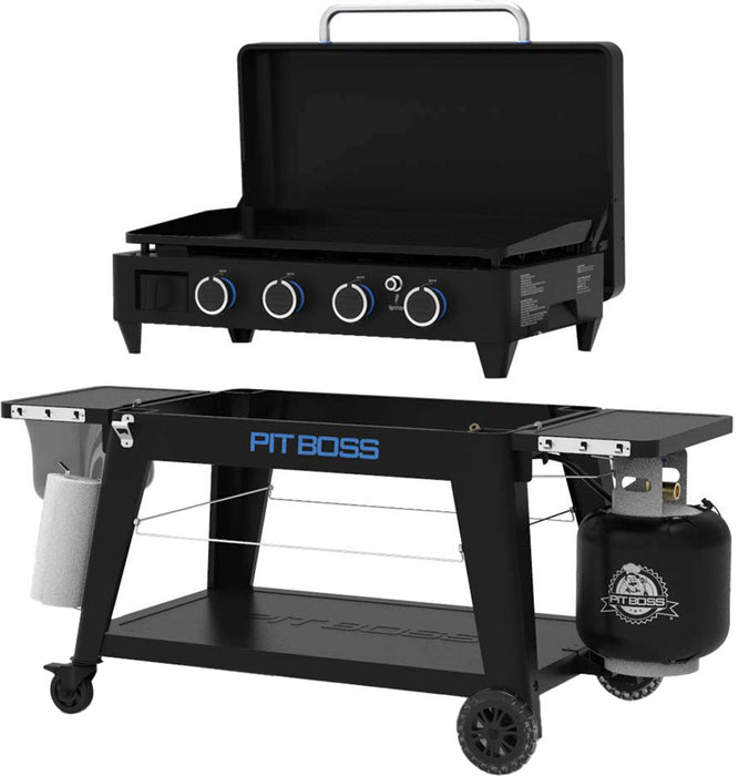 Pit Boss - Ultimate Outdoor Gas 4-Burner Griddle - Black