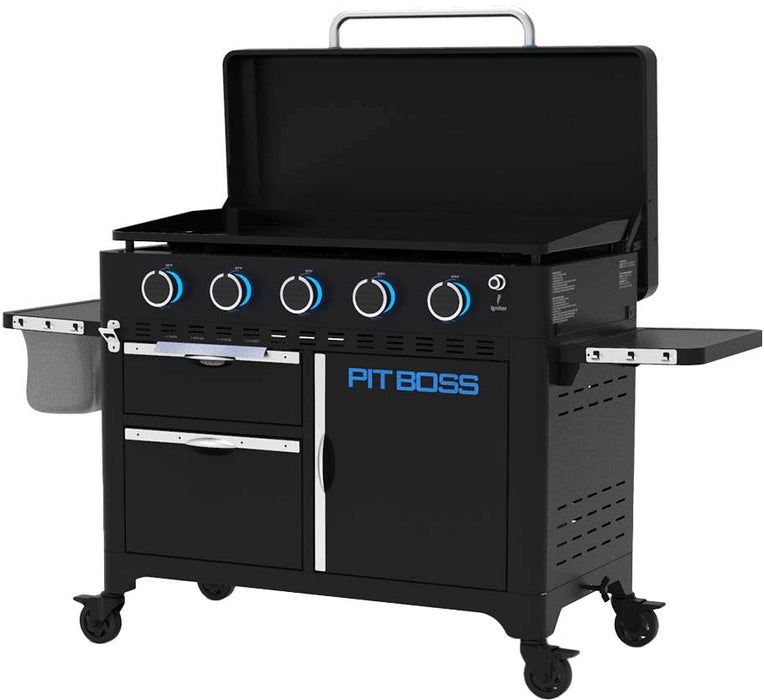 Pit Boss - Ultimate Outdoor Gas 5-Burner Griddle - Black