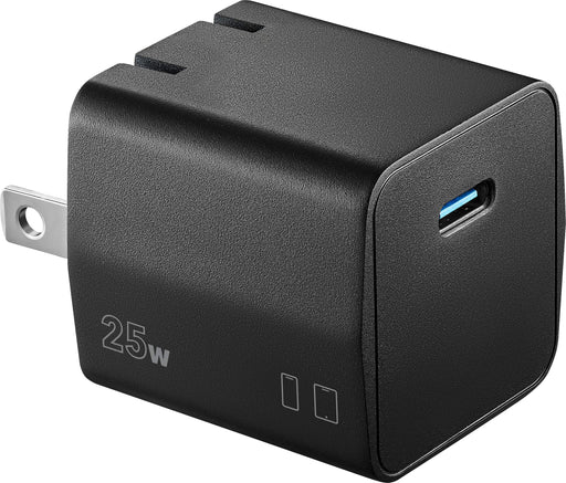 Insignia - 25W Compact USB-C Wall Charger for Samsung Smartphones iPhone Tablets and More - Black