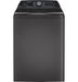 GE Profile - 5.4 Cu Ft High Efficiency Smart Top Load Washer with Smarter Wash Technology Easier Reach  Direct Drive Motor - Diamond Gray