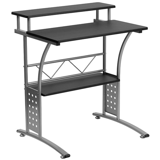 Flash Furniture - Clifton Rectangle Contemporary Laminate  Home Office Desk - Black