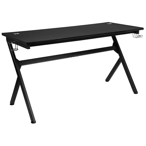 Flash Furniture - Duncan Rectangle Modern Laminate  Gaming Desk - Black