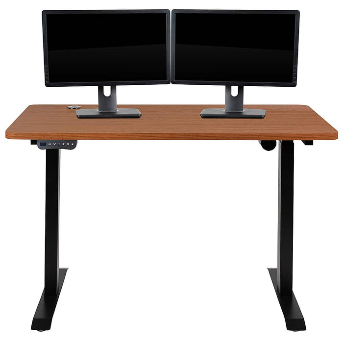 Alamont Home - Tanner Rectangle Modern Engineered Wood  Home Office Desk - Mahogany