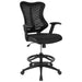 Alamont Home - Waylon Contemporary Mesh Drafting Stool - Black