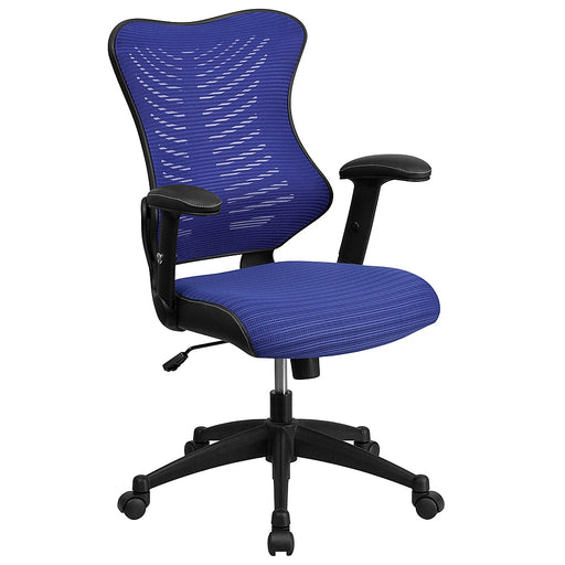 Alamont Home - Kale Contemporary Mesh Executive Swivel Office Chair - Blue Mesh