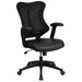 Alamont Home - Kale Contemporary Leather/Faux Leather Executive Swivel Office Chair - Black LeatherSoft/Mesh