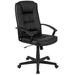 Alamont Home - Biscayne Contemporary Leather/Faux Leather Swivel Office Chair - Black