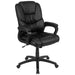 Alamont Home Contemporary Leather/Faux Leather Big  Tall Swivel Office Chair - Black