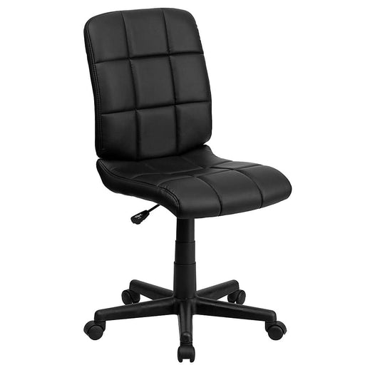 Alamont Home - Clayton Modern Vinyl Swivel Office Chair - Black