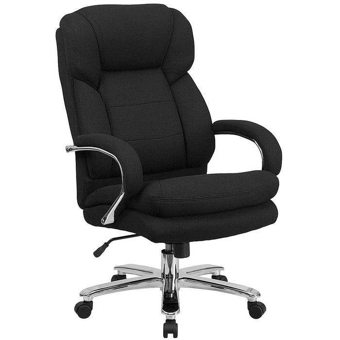 Alamont Home - Hercules Contemporary Fabric 24/7 Big  Tall Swivel Erogonomic Office Chair - Black Fabric