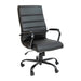 Alamont Home - Whitney High Back Modern Leather/Faux Leather Executive Swivel Office Chair - Black LeatherSoft/Black Frame