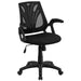 Alamont Home - Sam Contemporary Mesh Swivel Office Chair with Open Arms - Black Mesh