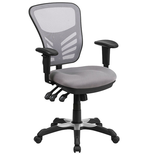 Flash Furniture - Nicholas Contemporary Mesh Executive Swivel Office Chair - Gray